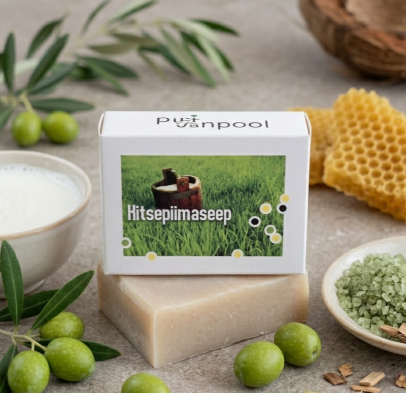 Nahka toitev kitsepiimaseep