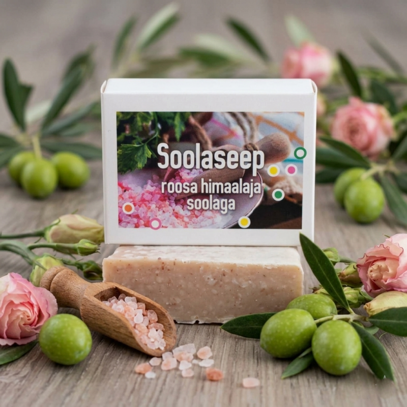 Nahka kooriv ja mürkaineid väljutada aitav soolaseep